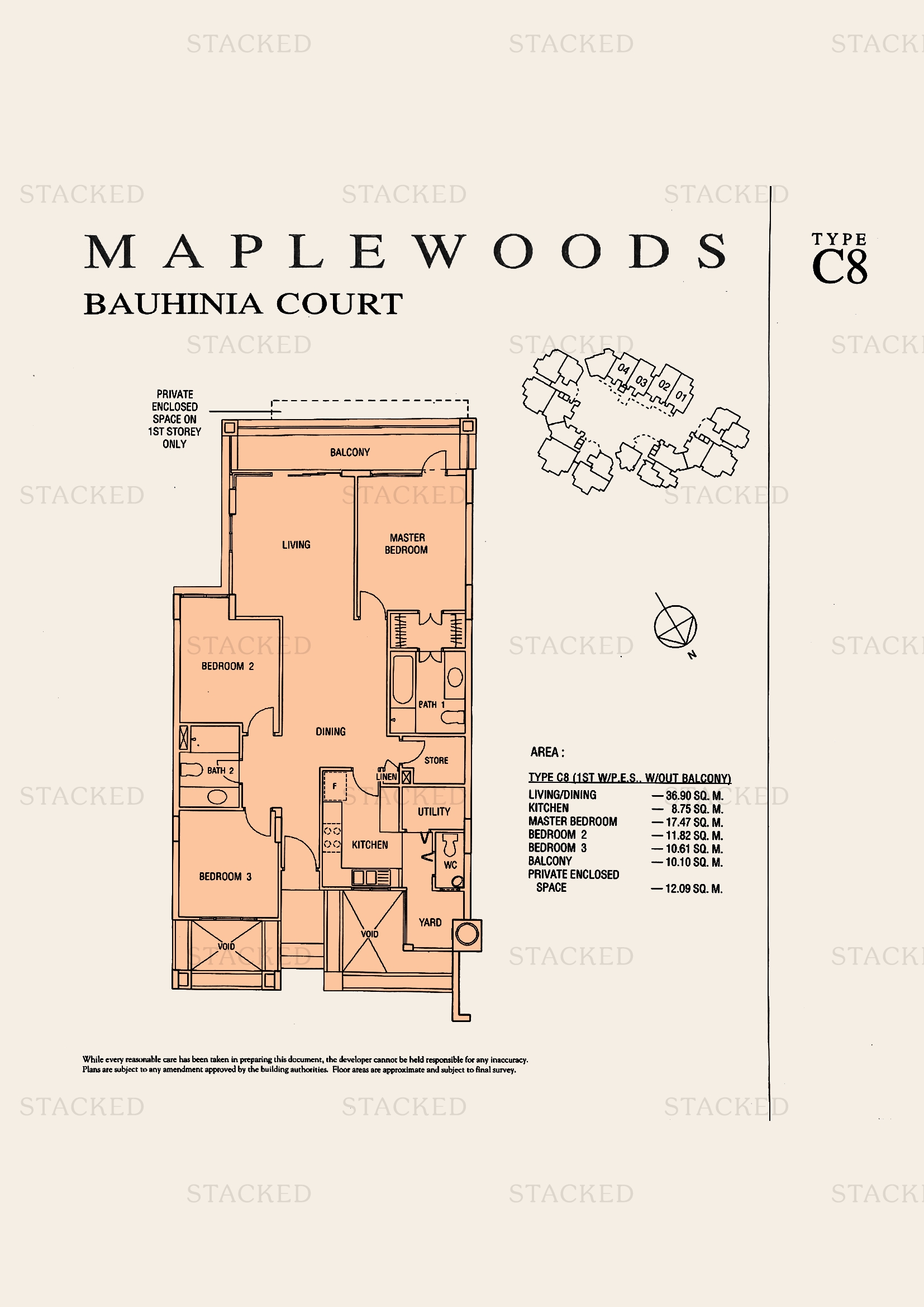 Stacked homes Maple Woods Singapore Condo Floor Plans, Images And